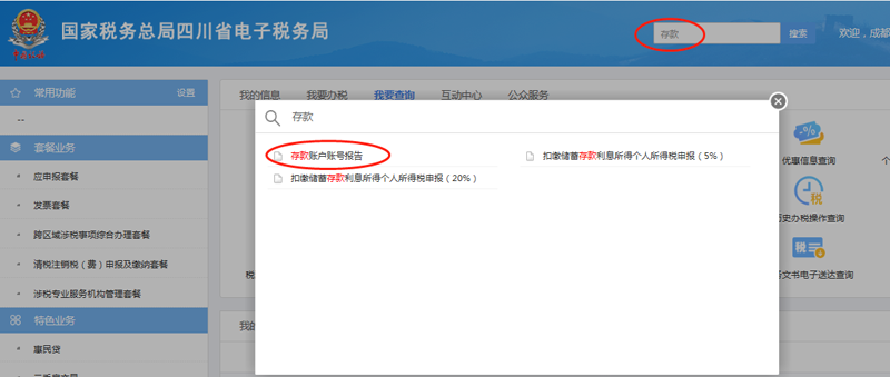增加存款账户报告