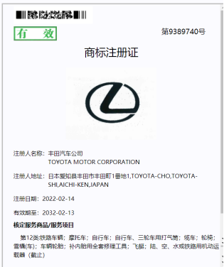 丰田汽车公司商标