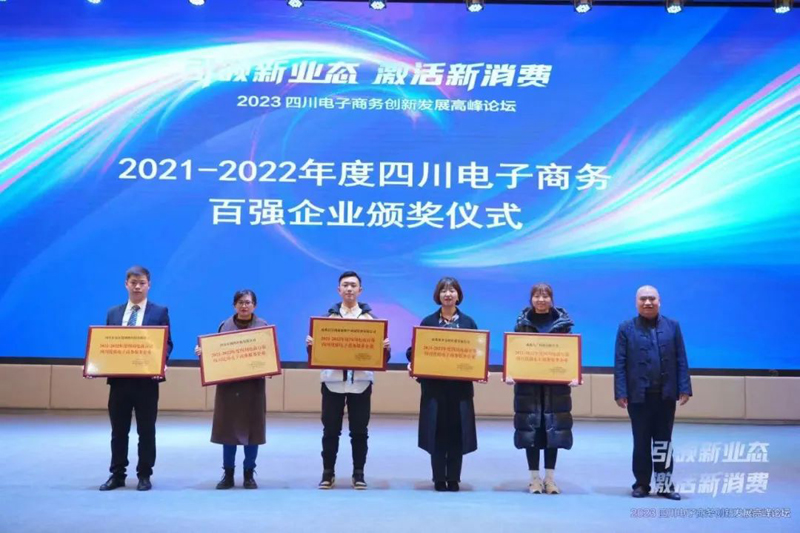 成都信星产业园荣获“四川电子商务百强-四川优质电子商务服务企业”
